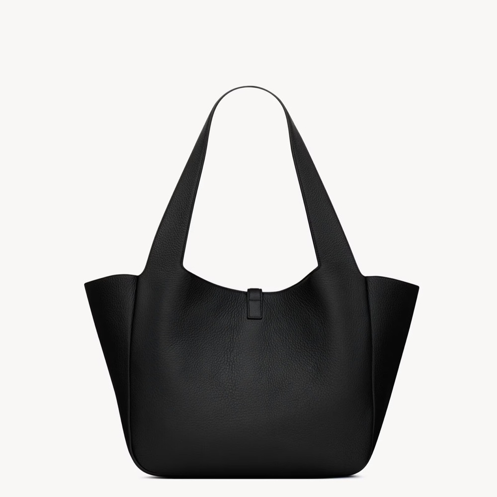 Saint Laurent Black Tote with Gold Accent - Picture 5 of 10